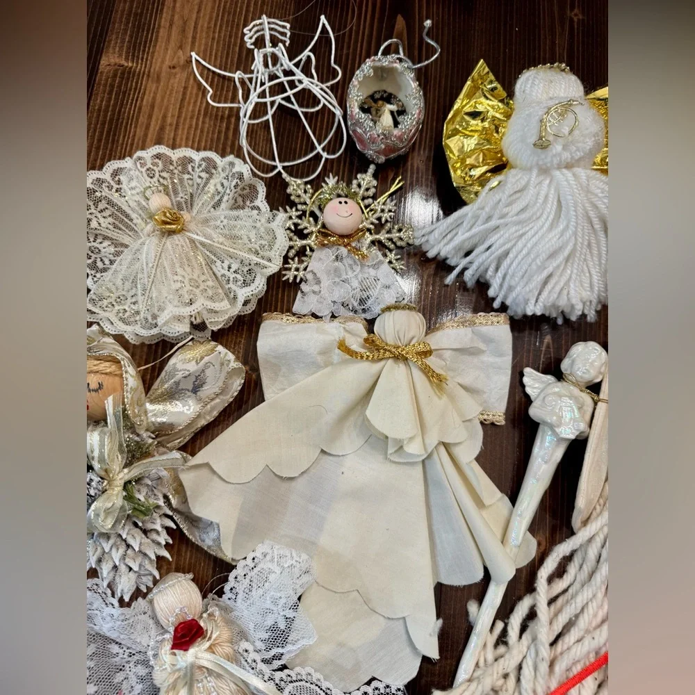 Source Unknown Angel Ornament Collection‎ - Cream and Gold